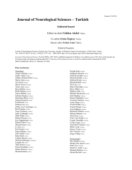 Editorial board & peer-reviewers list for 2015