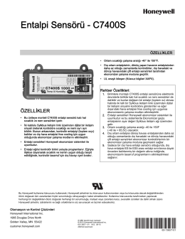 63-1365T—01 - Entalpi Sensörü - C7400S