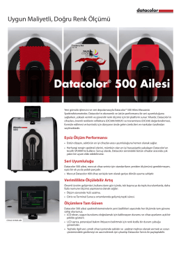 Datacolor® 500 Ailesi - Datacolor Industrial
