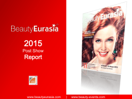 the BeautyEurasia 2015 Post Show report