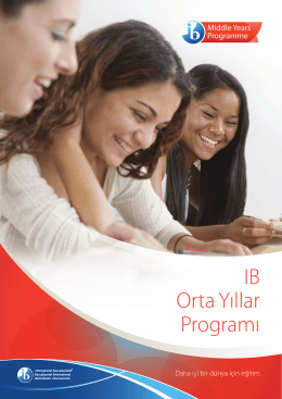 IB Orta Yıllar Programı - International Baccalaureate
