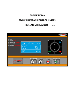 grafik ekran stokerli kazan kontrol ünitesi kullanım kılavuzu v1.0