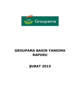 groupama basın yansıma raporu şubat 2015