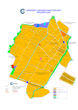 yerleşim planı çerkezköy organize sanayi bölgesi