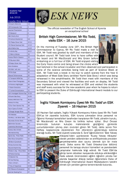 Newsletter - The English School of Kyrenia.