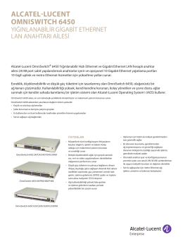 OmniSwitch 6450 Stabil Gigabit Ethernet LAN anahtarı