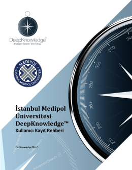 Bursa Teknik Üniversitesi DeepKnowledge™