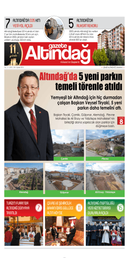 Altındağ`da 5 yeni parkın temeli törenle atıldı