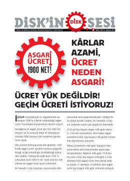 Asgari Ucret Bildiri 2015-1