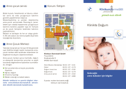 Klinikte Doğum - Klinikum Darmstadt
