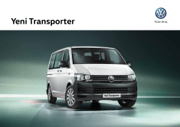Yeni Transporter - Volkswagen Ticari Araç