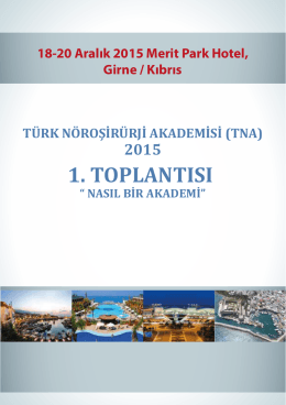 türk nöroşirürji akademisi (tna) 2015
