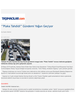 PLAKA TAHDİDİ-Taşımacılar.com