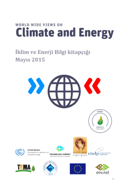 İklim ve Enerji Bilgi kitapçığı Mayıs 2015