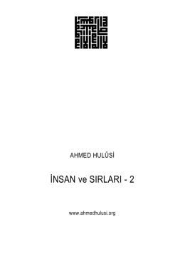 İNSAN ve SIRLARI - 2