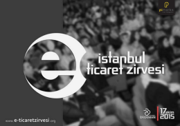 Sponsorluk Tanıtım Dosyası - İstanbul E
