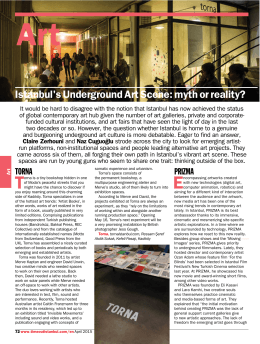 "Istanbul`s Underground Art Scene: myth or reality?," Time Out