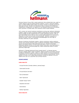 Interspe Hamann Group (IHG), lojistik sektörünün