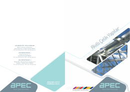 Dijital Katalog - APEC Çelik Yapı Sistemleri A.Ş.