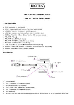 DA-70200-1 • Kullanım Kılavuzu USB 2.0