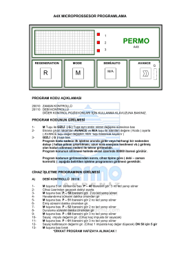 Permo 7000 A4X Zaman ve Debi Kontrollü