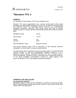 Nitroderm TTS 5 - SanalHastanemiz Sağlık Bilgileri
