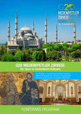 2015 G20 Interfaith Summit Program – Turkish (web) 20151110 2151