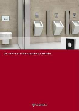 WC ve Pisuvar Yıkama Sistemleri, Schell`den.