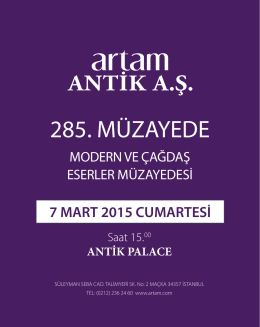Highlights PDF - Artam Antik AŞ