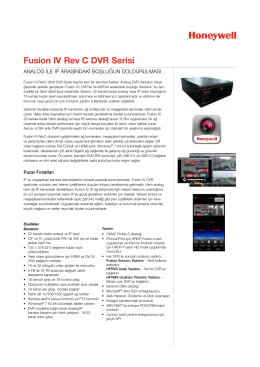Fusion IV Rev C DVR Serisi