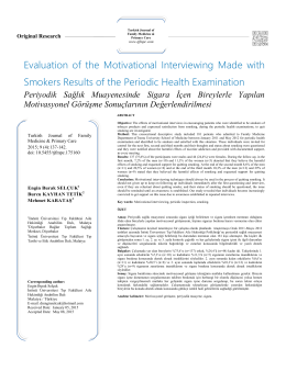 Evaluation of the Motivational Interviewing Made with Smokers