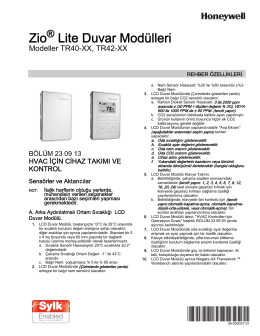 38-00003T—01 - Zio® Lite Duvar Modülleri Modeller
