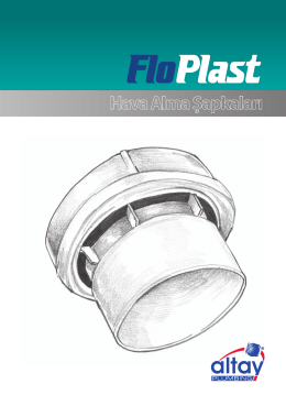 floplast hava alma şapkaları - Altay Mekanik Isı Sistemleri