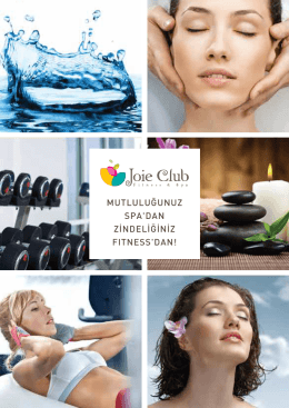 Joie Club Fitness & Spa Broşür