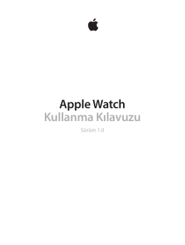 Apple Watch Kullanma Kılavuzu
