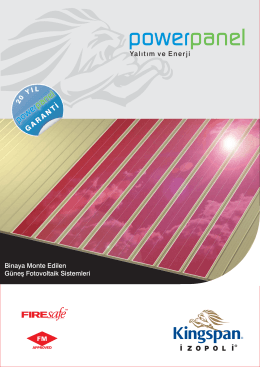 Kingspan-İzopoli Solar Enerji Çözümleri