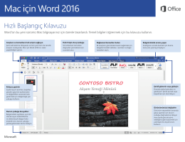 Mac için Word 2016