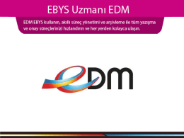 EDM EBYS Sunumv3