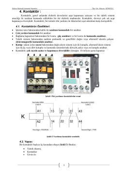 Elektro-Mekanik Kumanda Sistemleri Ders Notu-3
