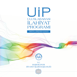 UİP 2015 PDF - Öğretim yılı UİP Programı Başvuru Formu