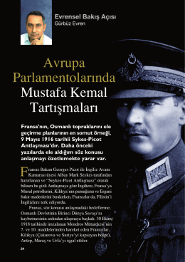 Avrupa Parlamentolar›nda Mustafa Kemal Tart›flmalar›