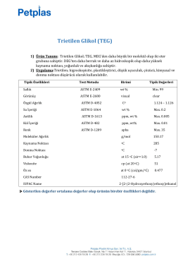 Trietilen Glikol (TEG)