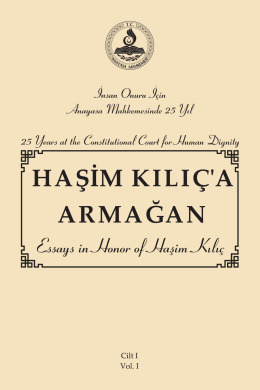 Essays in Honor of Haşim Kılıç