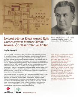 İsviçreli Mimar Ernst Arnold Egli: Cumhuriyetin Mimarı Olmak