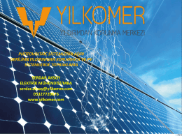 photovoltaic sistemlerin aşırı gerilim&yıldırımdan korunması ve pv