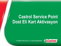 Castrol Service Point Dost Eli Kart Aktivasyon