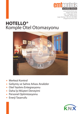 Komple Otel Otomasyonu HOTELLO®