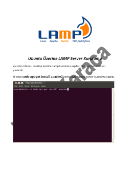 Ubuntu Üzerinde Lamp Server Kurulumu ve
