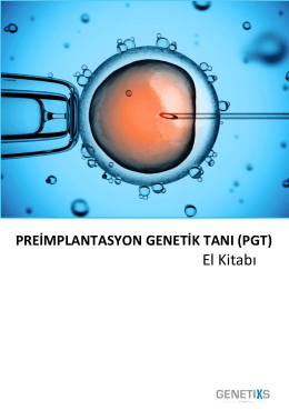 El Kitabı - Preimplantasyon Genetik Tanı (PGT)