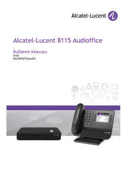 1. Alcatel-Lucent 8115 Audioffice cihazınızı keşfedin